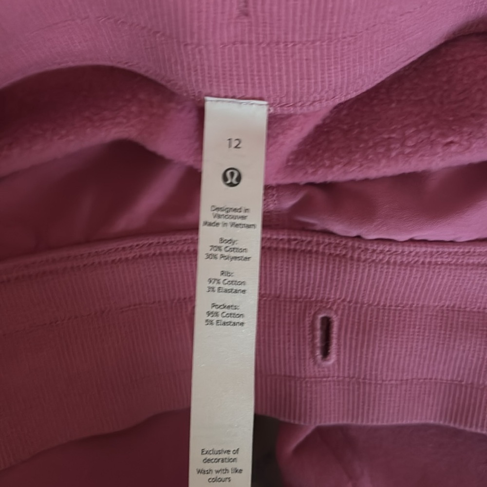 lululemon pink joggers, size 12, EUC - Picture 4 of 4